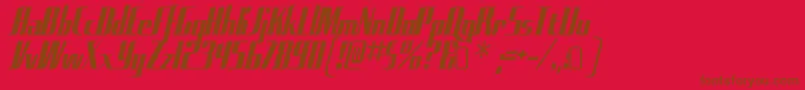 SadfilmsRegular Font – Brown Fonts on Red Background