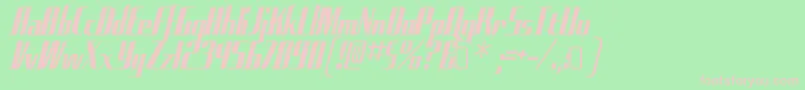 SadfilmsRegular Font – Pink Fonts on Green Background