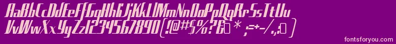 SadfilmsRegular Font – Pink Fonts on Purple Background