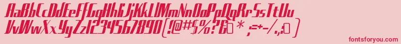 SadfilmsRegular Font – Red Fonts on Pink Background