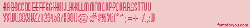 AHuxleyotl Font – Red Fonts on Pink Background