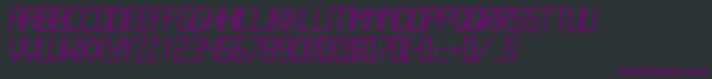 LiquidcrystalLightitalic Font – Purple Fonts on Black Background