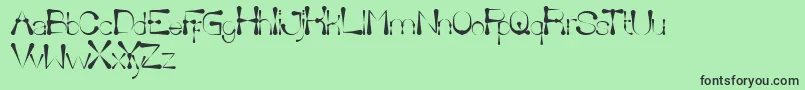 DeliciousKetchup Font – Black Fonts on Green Background