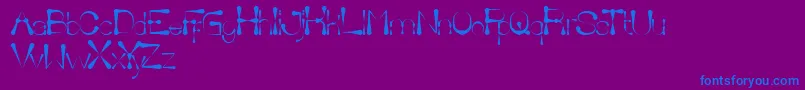 DeliciousKetchup Font – Blue Fonts on Purple Background