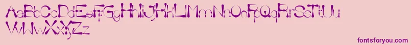 DeliciousKetchup Font – Purple Fonts on Pink Background