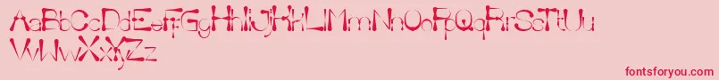 DeliciousKetchup Font – Red Fonts on Pink Background