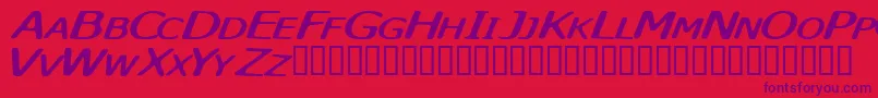 Skyskunk Font – Purple Fonts on Red Background