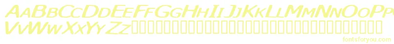 Шрифт Skyskunk – жёлтые шрифты
