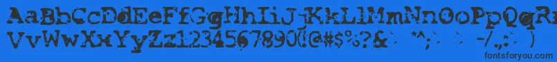 Smash Font – Black Fonts on Blue Background