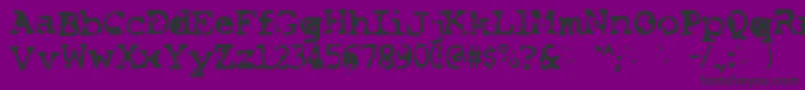 Smash Font – Black Fonts on Purple Background