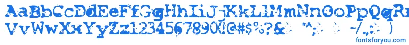 フォントSmash – 白い背景に青い文字