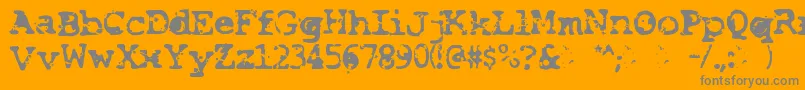 フォントSmash – オレンジの背景に灰色の文字