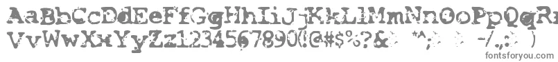 フォントSmash – 白い背景に灰色の文字