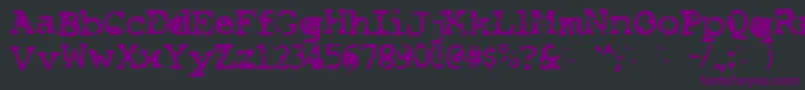 Smash Font – Purple Fonts on Black Background