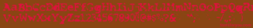 Smash Font – Red Fonts on Brown Background