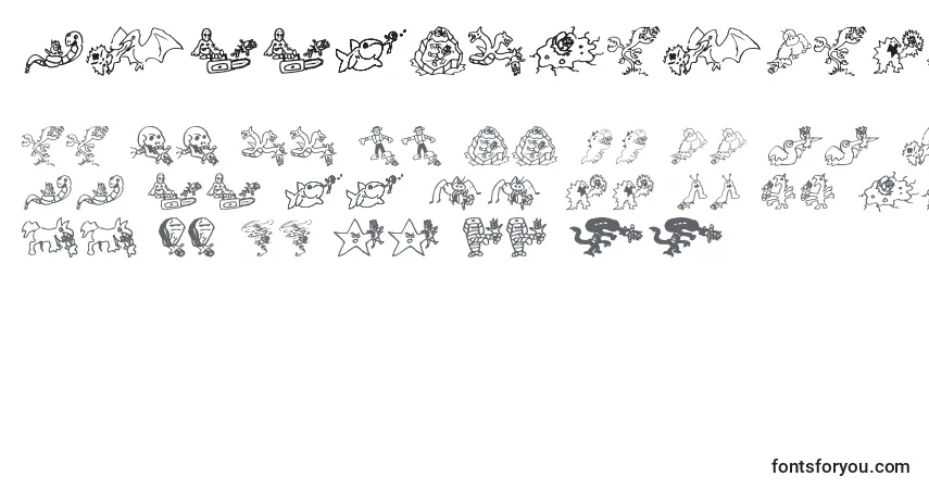 KillmecraigAoe Font – alphabet, numbers, special characters