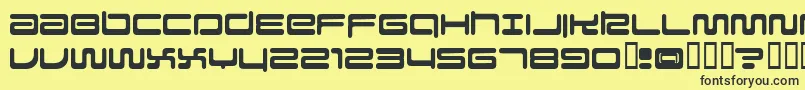 Falcon Font – Black Fonts on Yellow Background