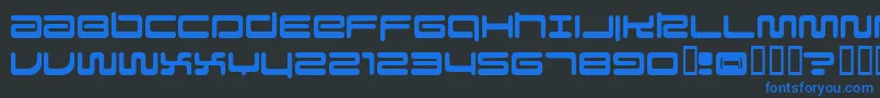 Falcon Font – Blue Fonts on Black Background