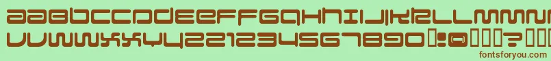 Falcon Font – Brown Fonts on Green Background