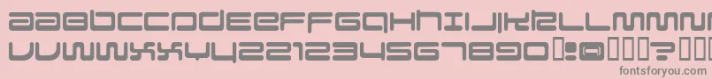 Falcon Font – Gray Fonts on Pink Background