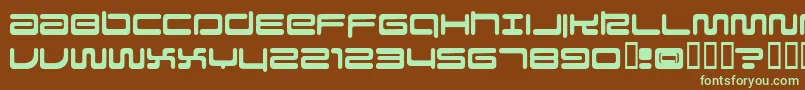 Falcon Font – Green Fonts on Brown Background