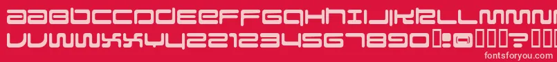 Fonte Falcon – fontes rosa em um fundo vermelho