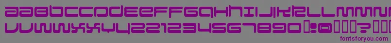 Falcon Font – Purple Fonts on Gray Background