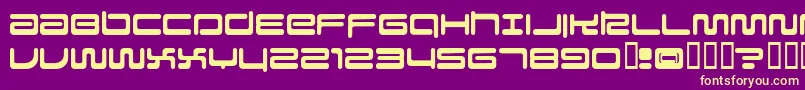 Falcon Font – Yellow Fonts on Purple Background