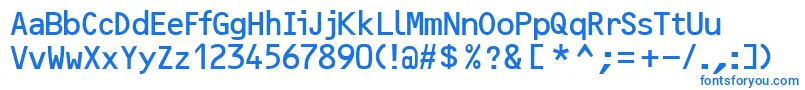 Шрифт Ocr2sskRegular – синие шрифты
