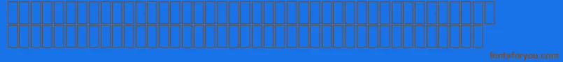 AgaMashqRegular Font – Brown Fonts on Blue Background