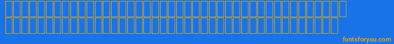 AgaMashqRegular Font – Orange Fonts on Blue Background