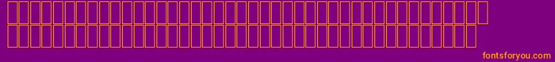 fuente AgaMashqRegular – Fuentes Naranjas Sobre Fondo Morado