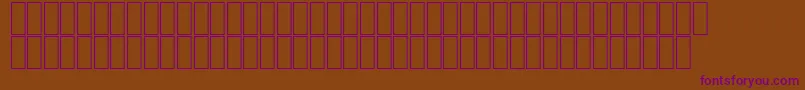 AgaMashqRegular-Schriftart – Violette Schriften auf braunem Hintergrund