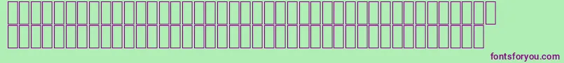 AgaMashqRegular Font – Purple Fonts on Green Background