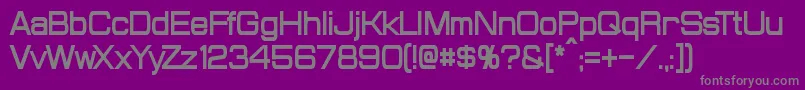 ProbertCondensedBold Font – Gray Fonts on Purple Background