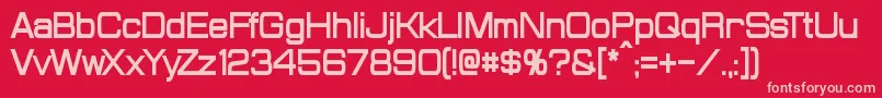 ProbertCondensedBold Font – Pink Fonts on Red Background