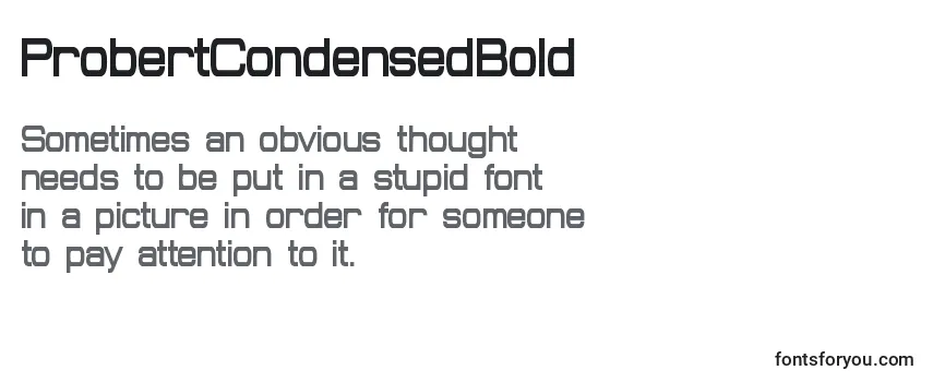 ProbertCondensedBold Font