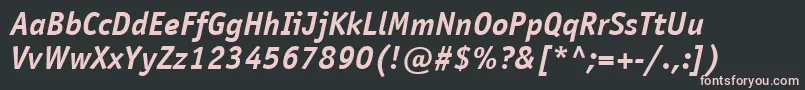 fuente ItcOfficinaSansLtBoldItalic – Fuentes Rosadas Sobre Fondo Negro