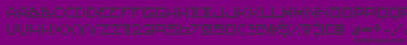 Routine ffy Font – Black Fonts on Purple Background