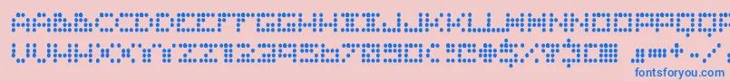 Routine ffy Font – Blue Fonts on Pink Background