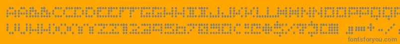 Routine ffy Font – Gray Fonts on Orange Background