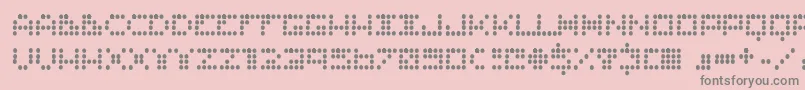 Routine ffy Font – Gray Fonts on Pink Background