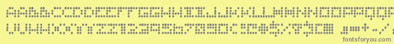 Routine ffy Font – Gray Fonts on Yellow Background