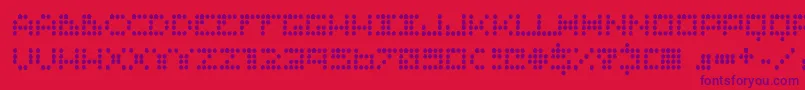 Routine ffy Font – Purple Fonts on Red Background
