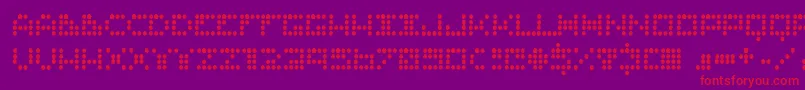 Police Routine ffy – polices rouges sur fond violet