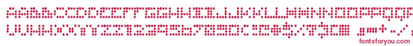Routine ffy Font – Red Fonts on White Background
