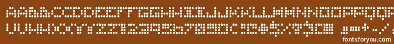 Routine ffy Font – White Fonts on Brown Background