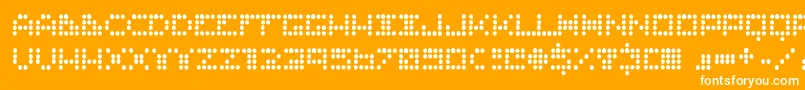 Routine ffy Font – White Fonts on Orange Background
