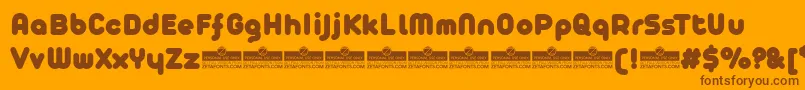AristaProFatTrial Font – Brown Fonts on Orange Background