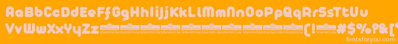 AristaProFatTrial Font – Pink Fonts on Orange Background